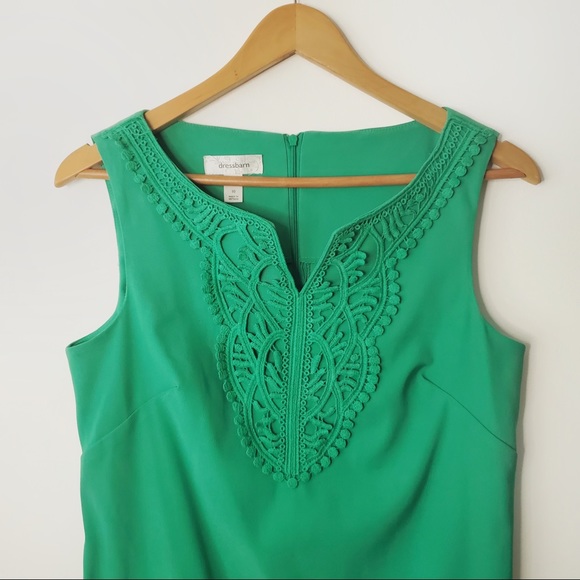 DRESSBARN Sleeveless Midi Dress Green Size 10 - Picture 2 of 8